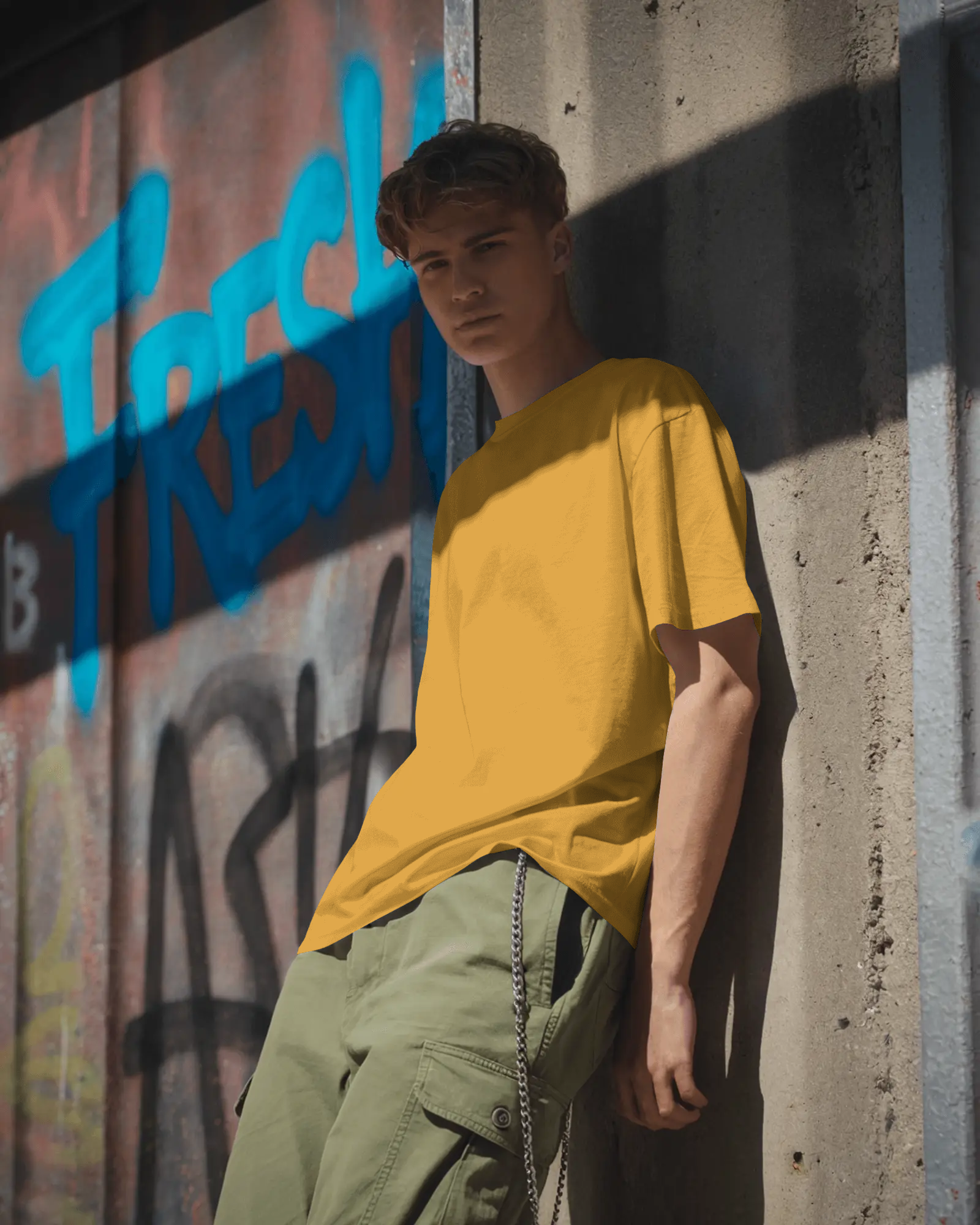 Urban Layon Regular Fit 100% Cotton T-Shirt – Biowash Crew Neck (Solid)