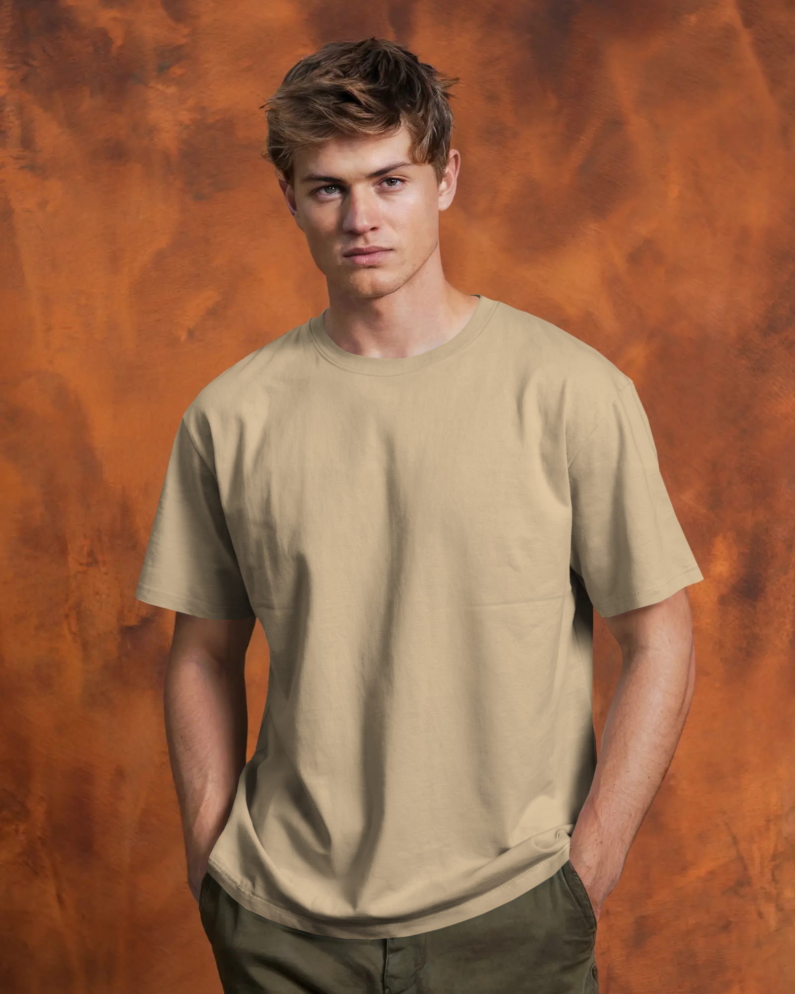 Urban Layon Regular Fit 100% Cotton T-Shirt – Biowash Crew Neck (Solid)