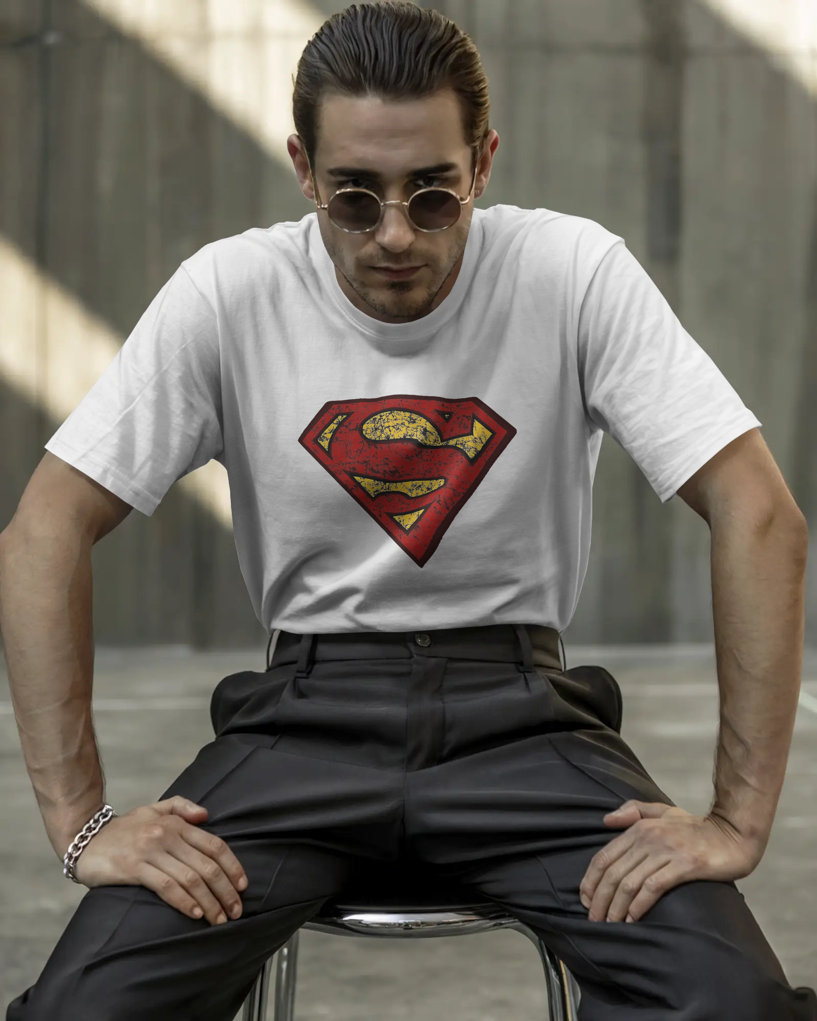 Hero Emblem Graphic T-Shirt for Men – Regular Fit Streetwear Tee | Urban Layon