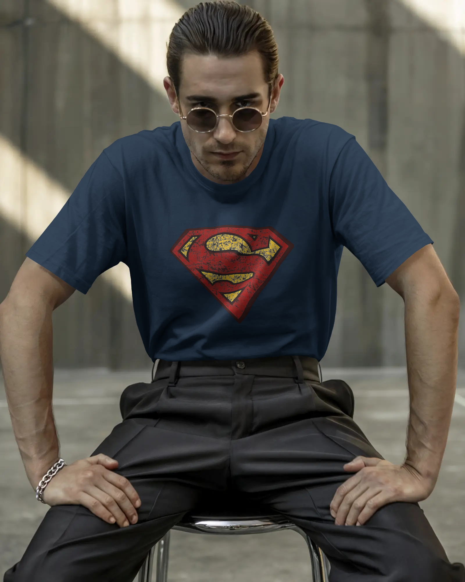 Hero Emblem Graphic T-Shirt for Men – Regular Fit Streetwear Tee | Urban Layon