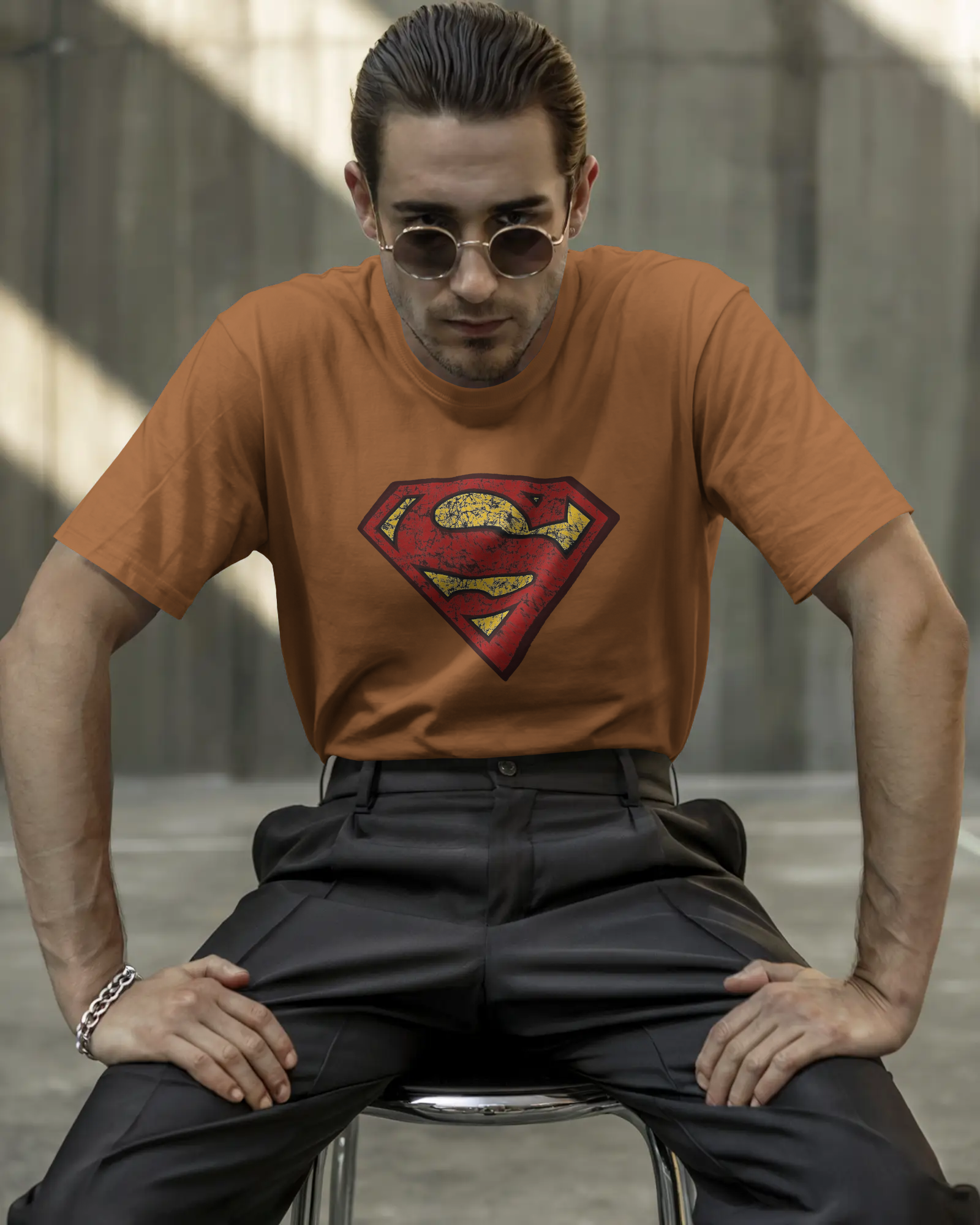 Hero Emblem Graphic T-Shirt for Men – Regular Fit Streetwear Tee | Urban Layon