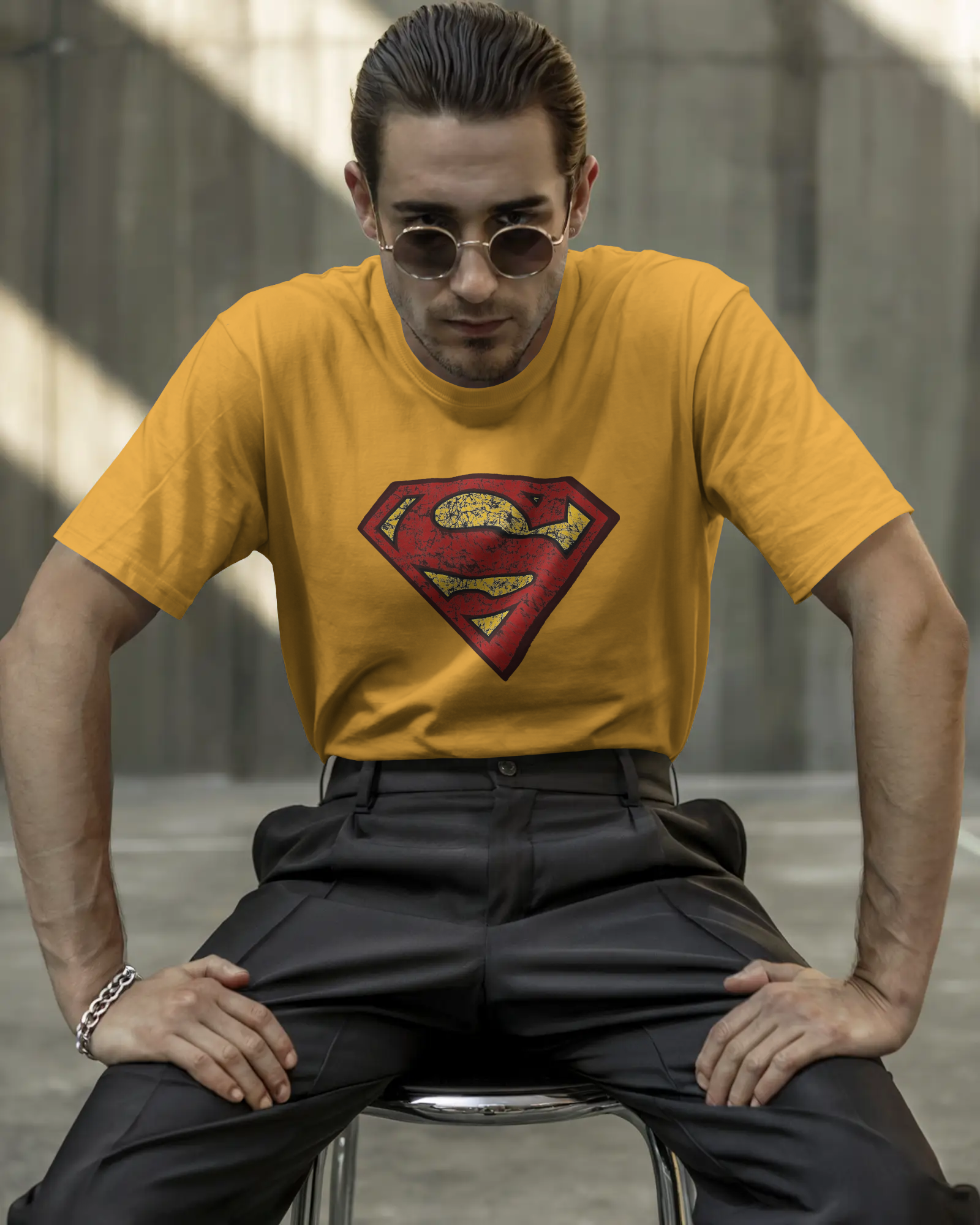 Hero Emblem Graphic T-Shirt for Men – Regular Fit Streetwear Tee | Urban Layon