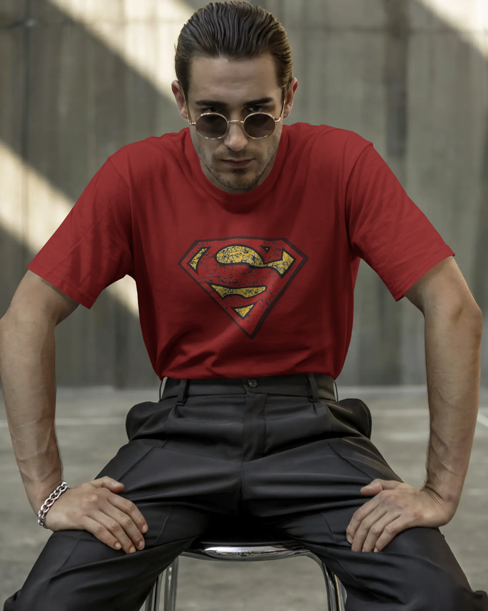 Hero Emblem Graphic T-Shirt for Men – Regular Fit Streetwear Tee | Urban Layon