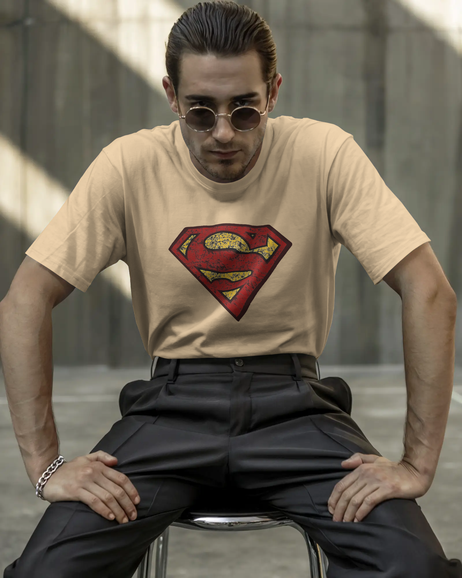 Hero Emblem Graphic T-Shirt for Men – Regular Fit Streetwear Tee | Urban Layon