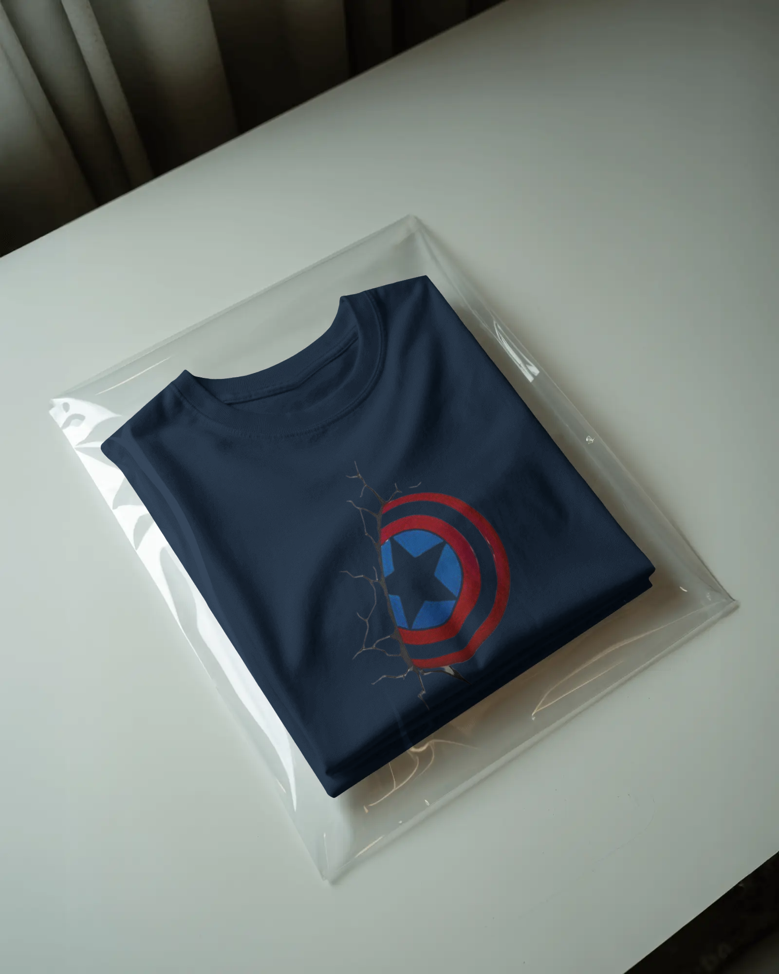 Patriot Shield Graphic T-Shirt for Men – Regular Fit Streetwear Tee | Urban Layon
