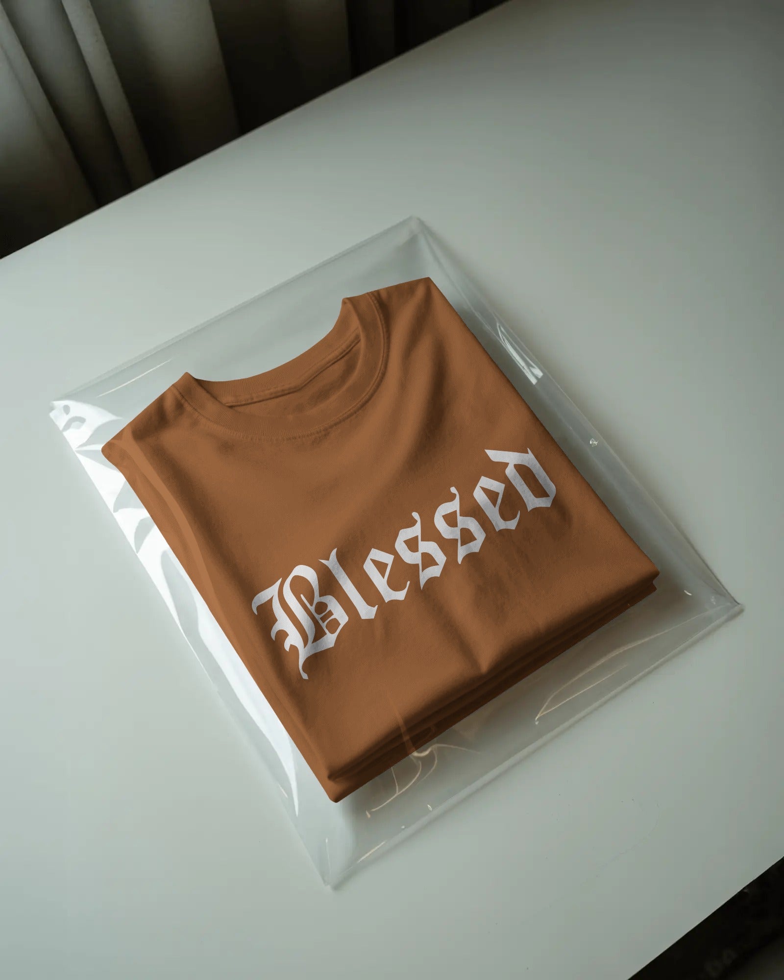 Blessed Gothic Graphic Regular Fit T-Shirt for Men – Streetwear Cotton Tee | Urban Layon