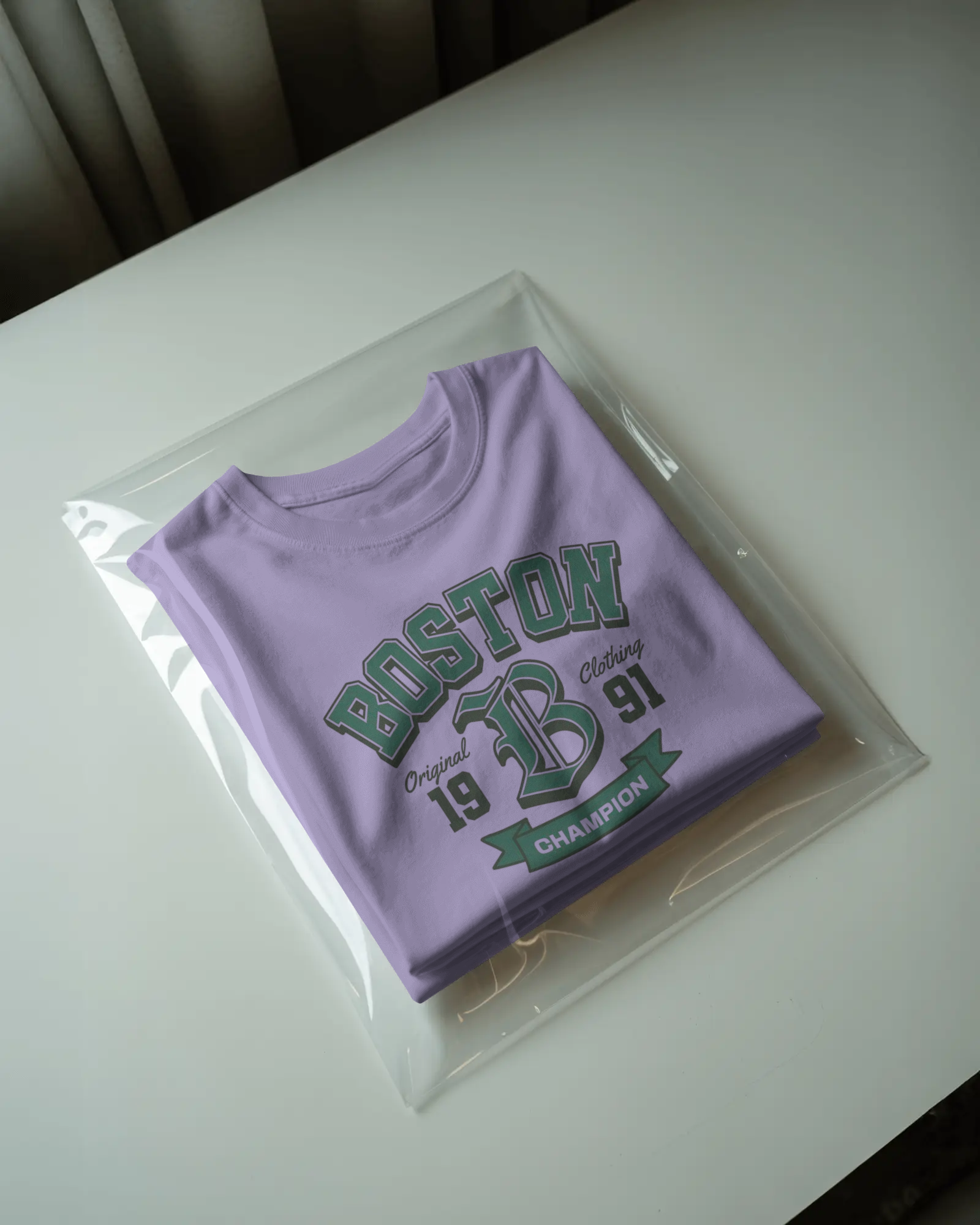 Boston Champion Graphic Regular Fit T-Shirt for Men – Varsity Streetwear Cotton Tee | Urban Layon