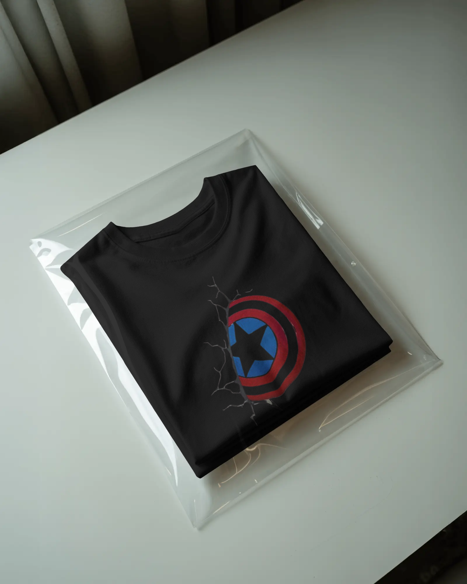 Patriot Shield Graphic T-Shirt for Men – Regular Fit Streetwear Tee | Urban Layon