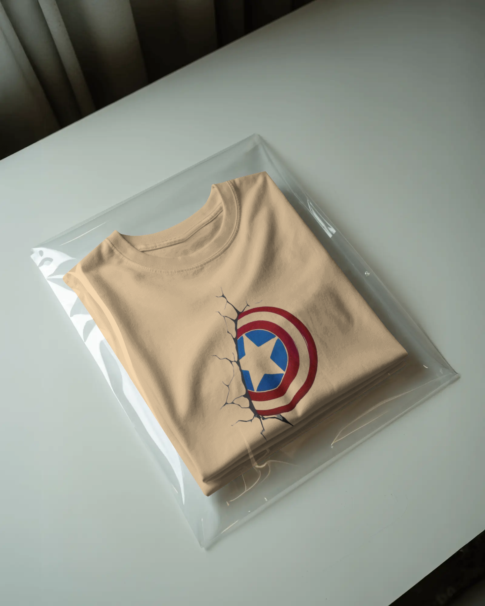 Patriot Shield Graphic T-Shirt for Men – Regular Fit Streetwear Tee | Urban Layon