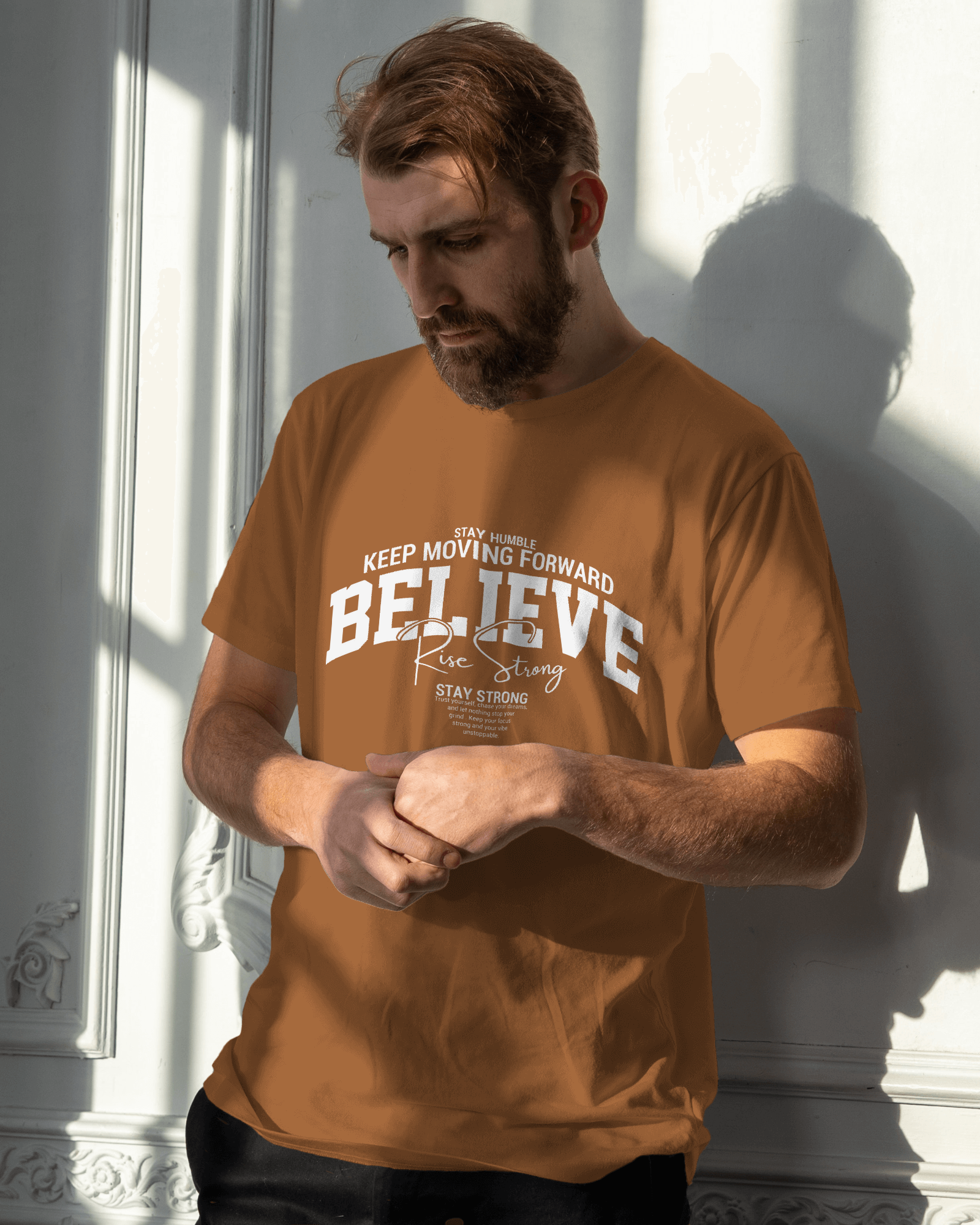 Believe Graphic T-Shirt for Men – Motivational Streetwear Cotton Tee | Urban Layon