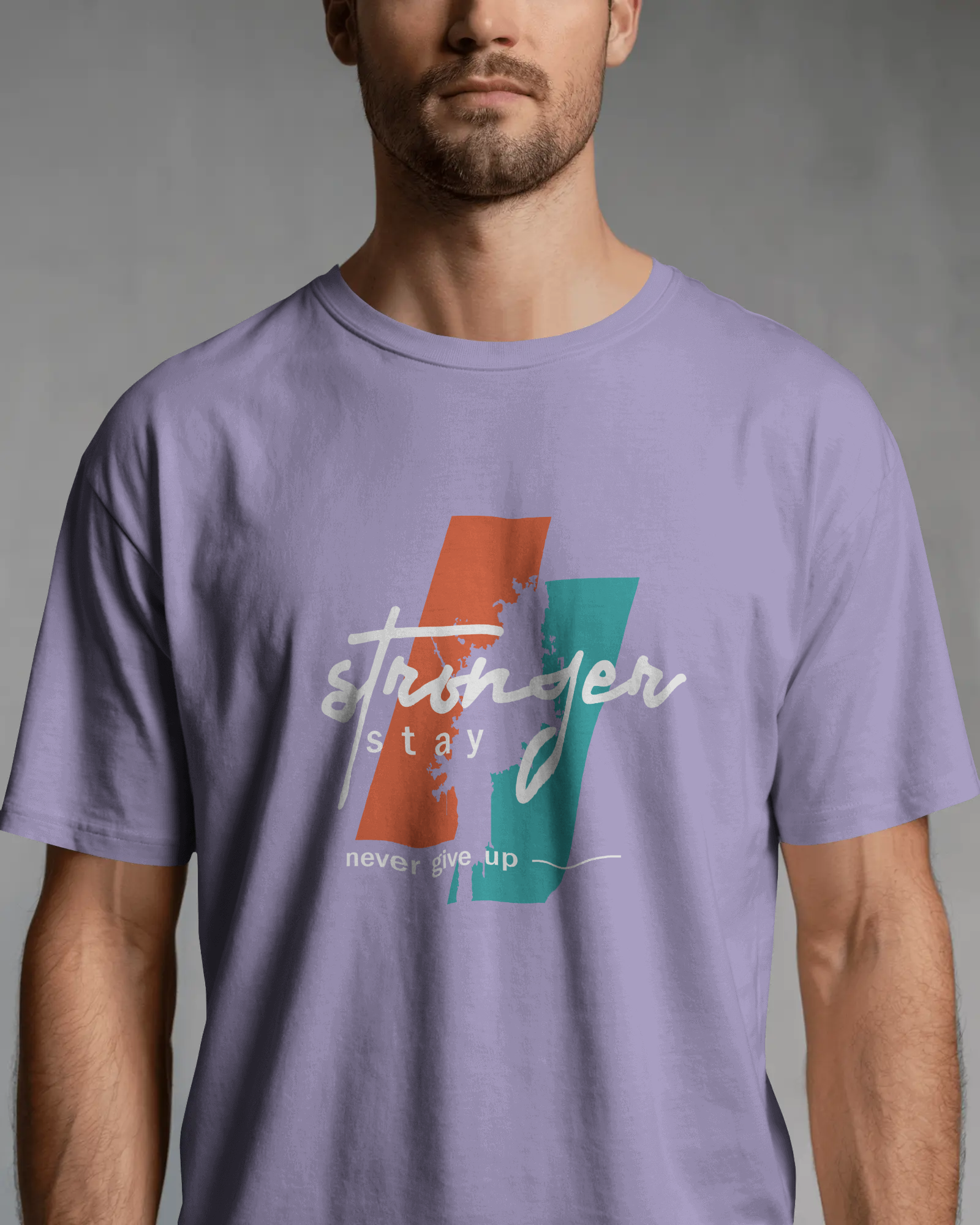 Stronger Stay Graphic T-Shirt for Men – Motivational Streetwear Tee | Urban Layon
