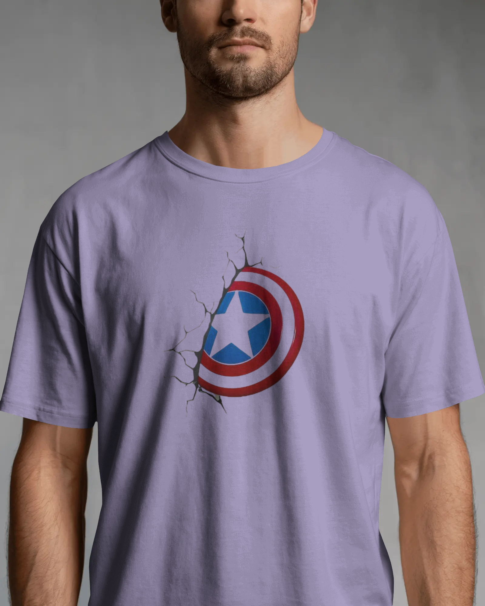 Patriot Shield Graphic T-Shirt for Men – Regular Fit Streetwear Tee | Urban Layon