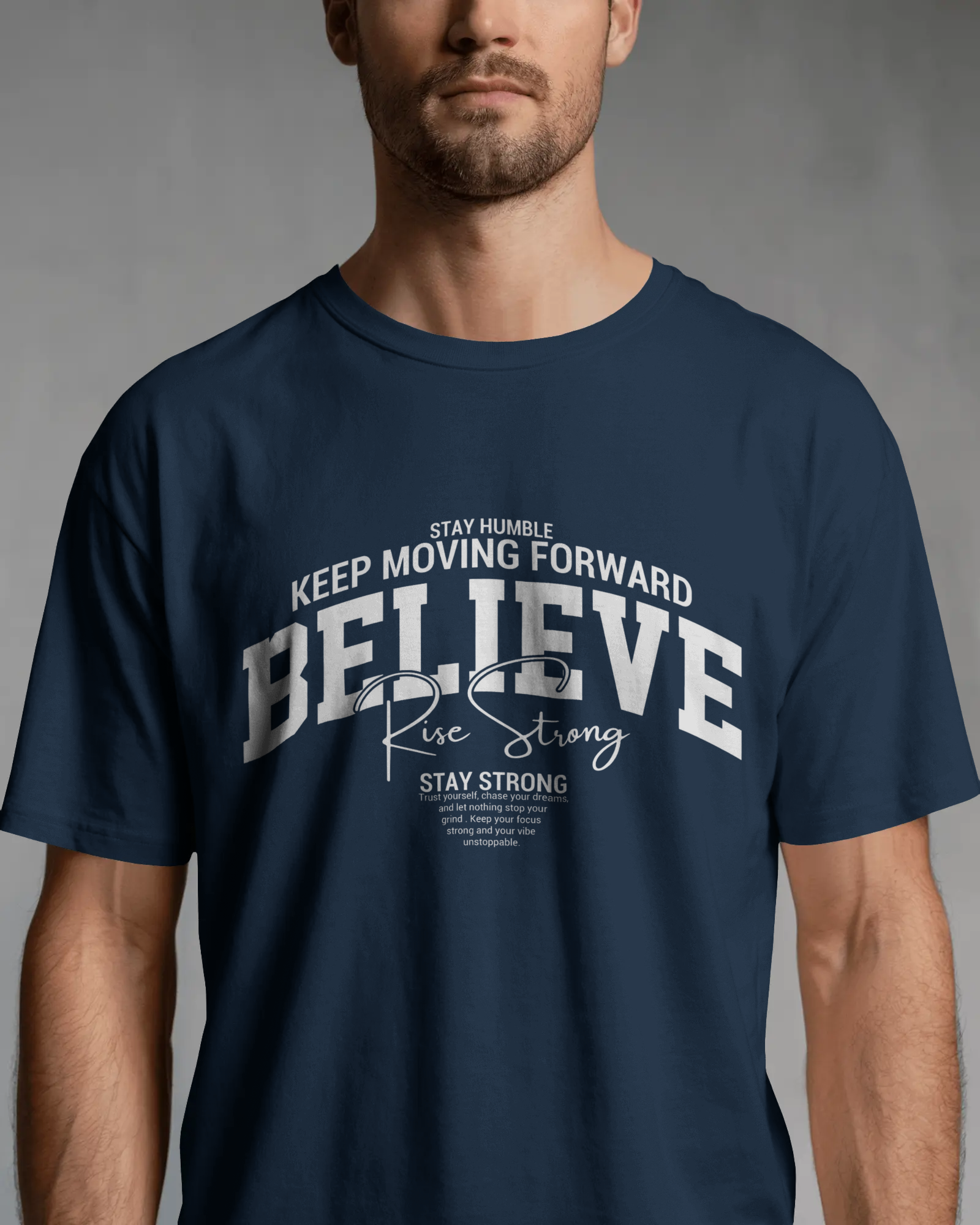Believe Graphic T-Shirt for Men – Motivational Streetwear Cotton Tee | Urban Layon