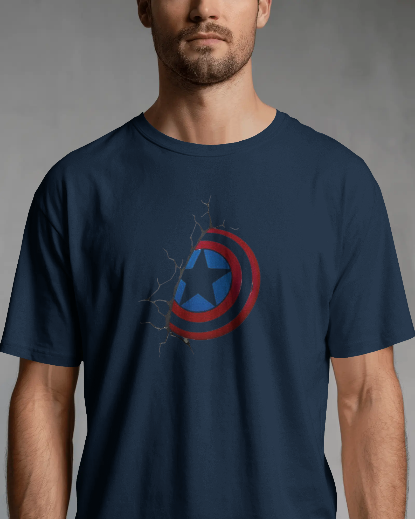 Patriot Shield Graphic T-Shirt for Men – Regular Fit Streetwear Tee | Urban Layon