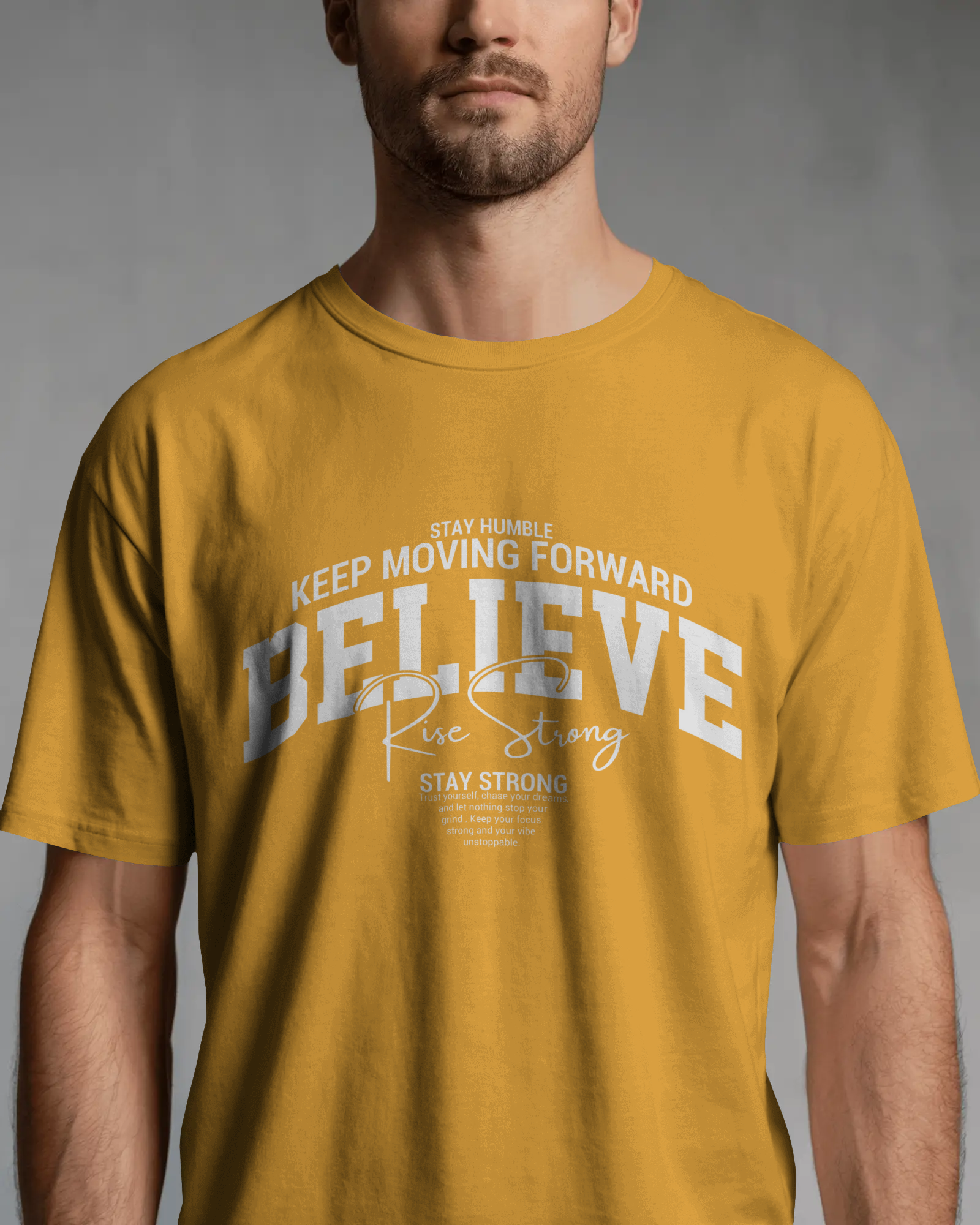 Believe Graphic T-Shirt for Men – Motivational Streetwear Cotton Tee | Urban Layon