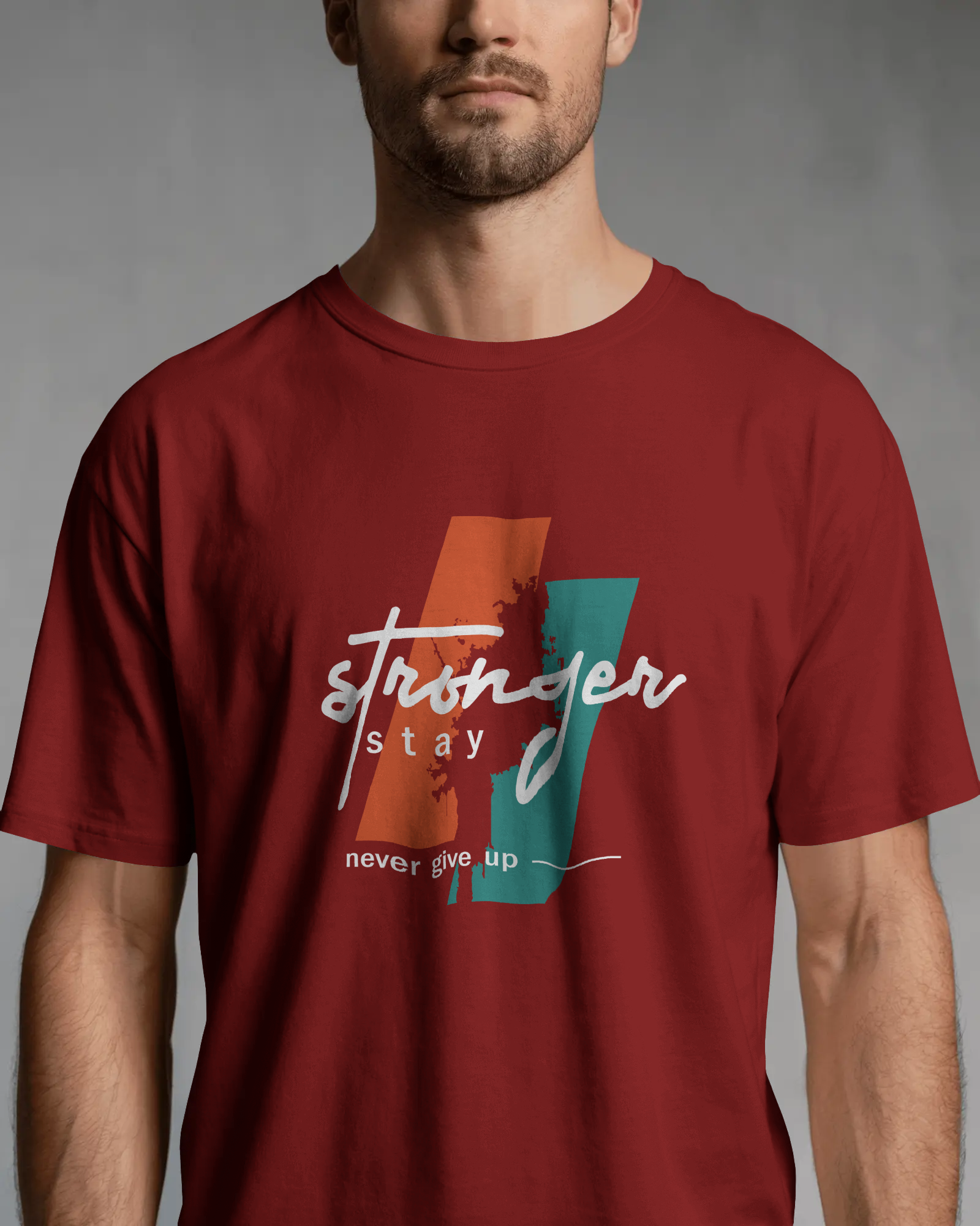 Stronger Stay Graphic T-Shirt for Men – Motivational Streetwear Tee | Urban Layon