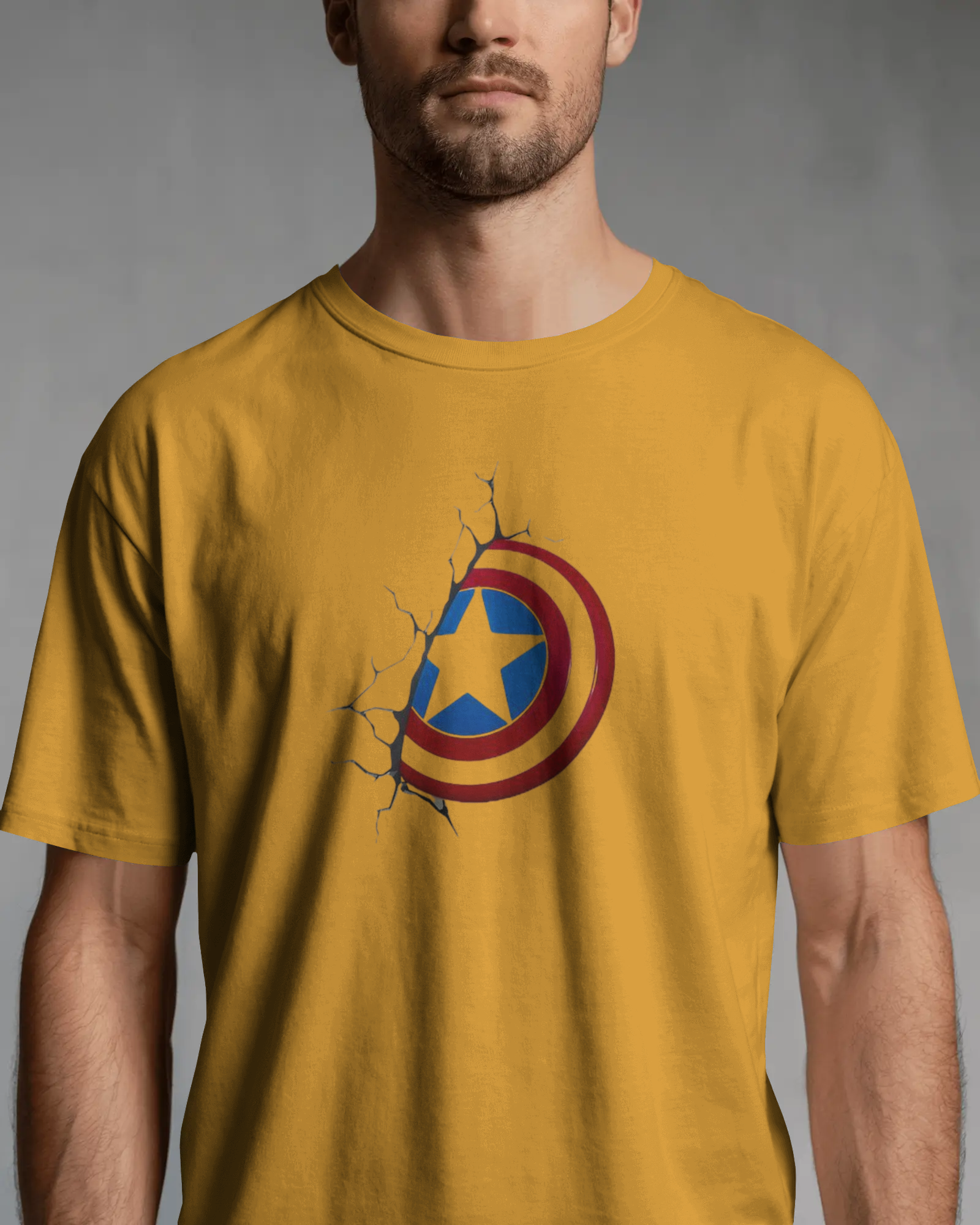 Patriot Shield Graphic T-Shirt for Men – Regular Fit Streetwear Tee | Urban Layon