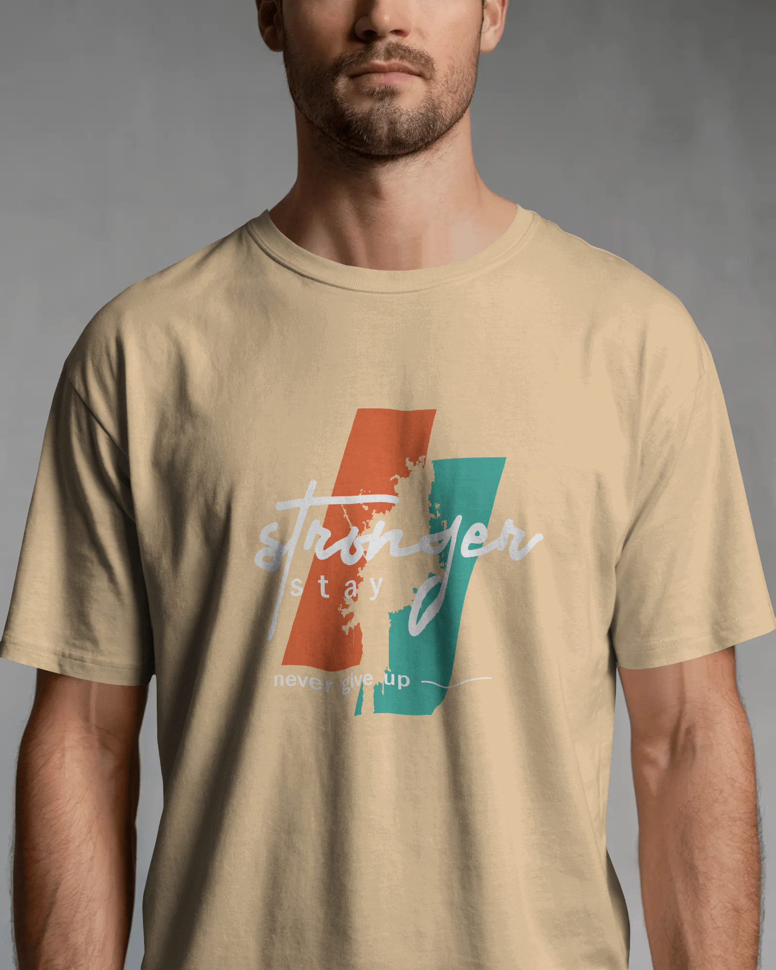 Stronger Stay Graphic T-Shirt for Men – Motivational Streetwear Tee | Urban Layon