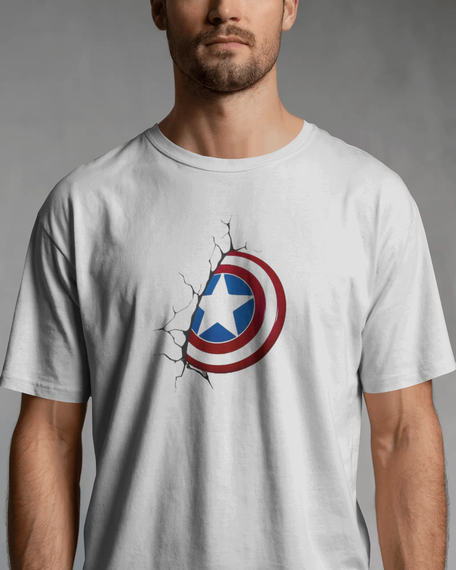 Patriot Shield Graphic T-Shirt for Men – Regular Fit Streetwear Tee | Urban Layon