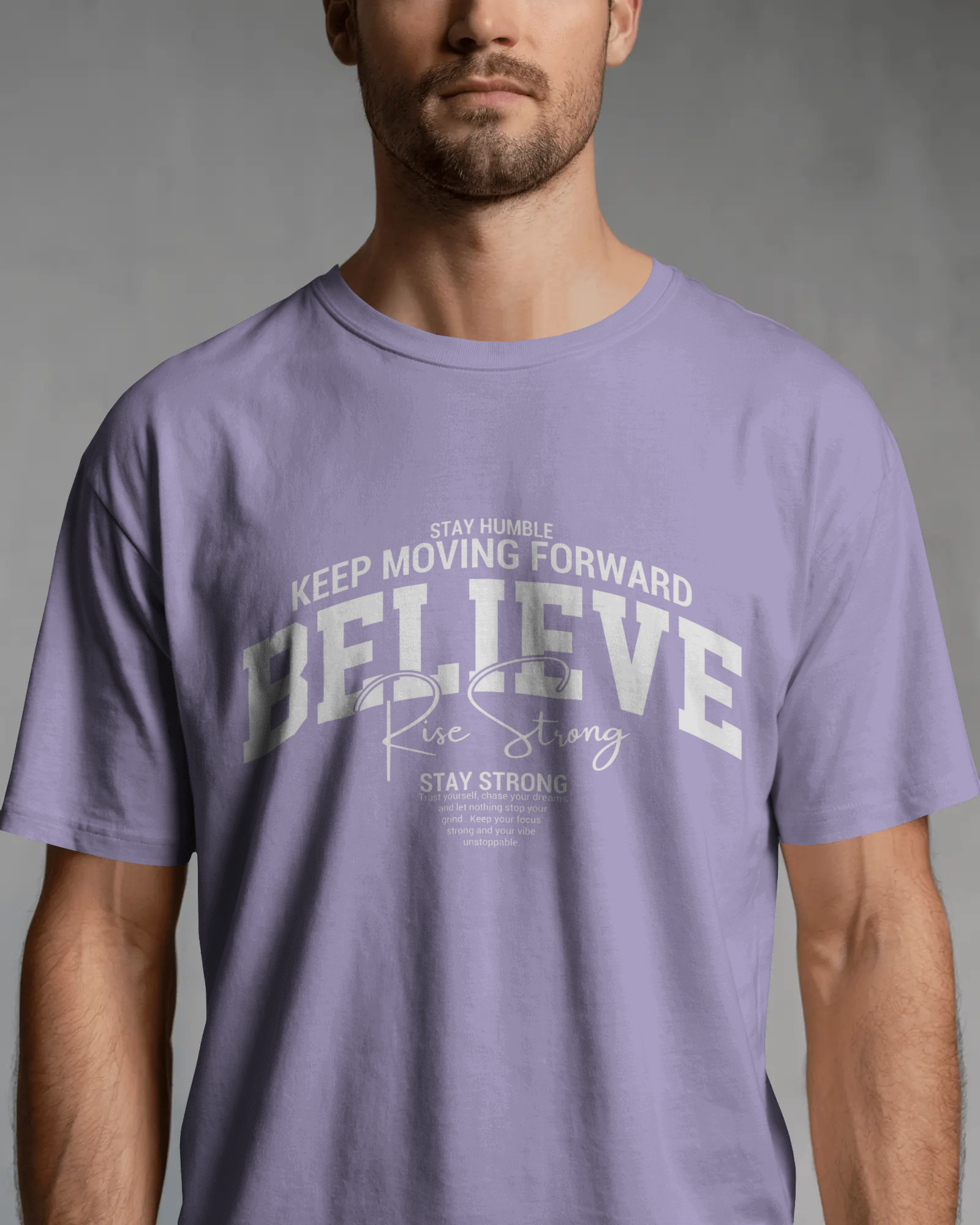 Believe Graphic T-Shirt for Men – Motivational Streetwear Cotton Tee | Urban Layon