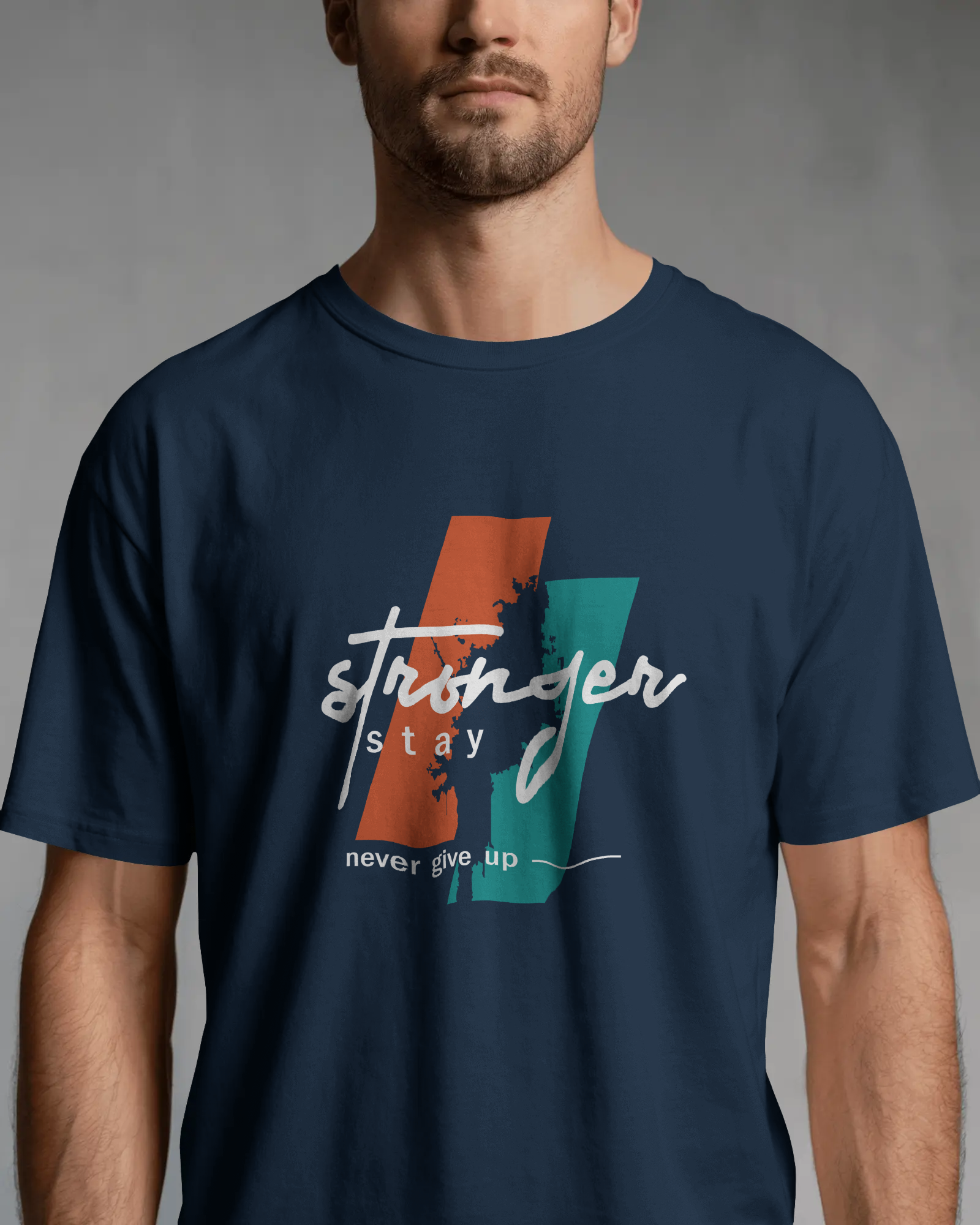 Stronger Stay Graphic T-Shirt for Men – Motivational Streetwear Tee | Urban Layon