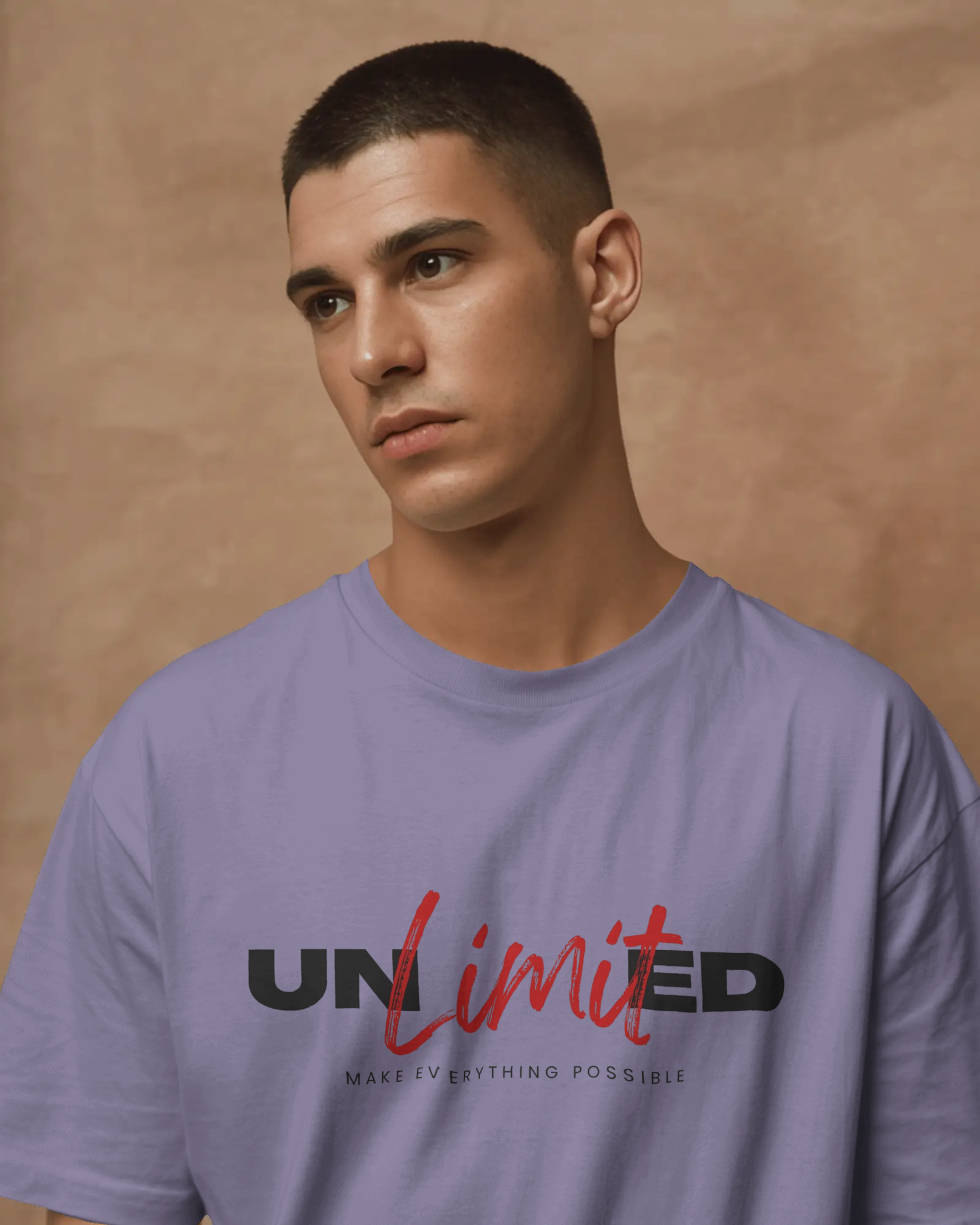 Unlimited Graphic Regular Fit T-Shirt for Men – Motivational Streetwear Cotton Tee | Urban Layon