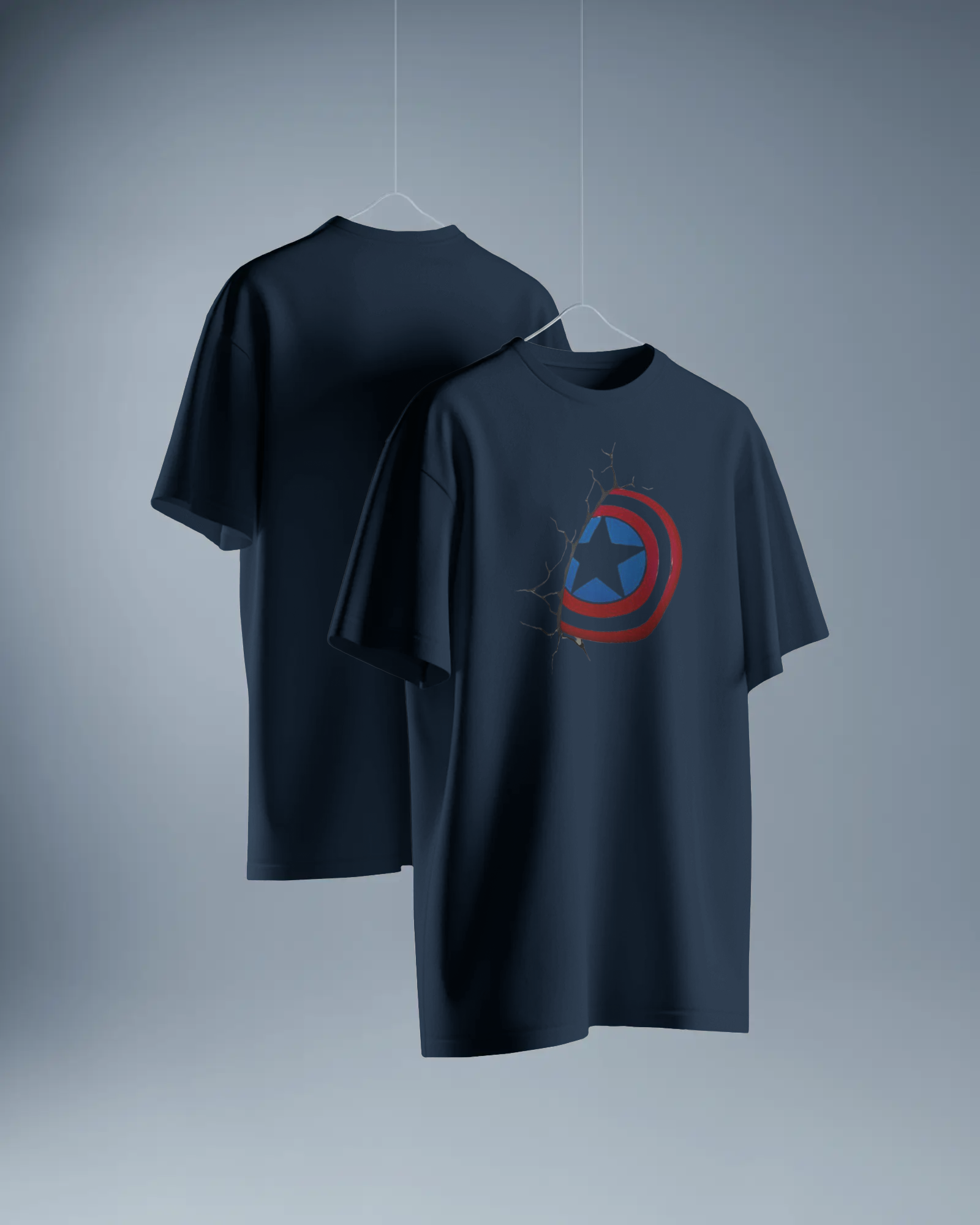 Patriot Shield Graphic T-Shirt for Men – Regular Fit Streetwear Tee | Urban Layon