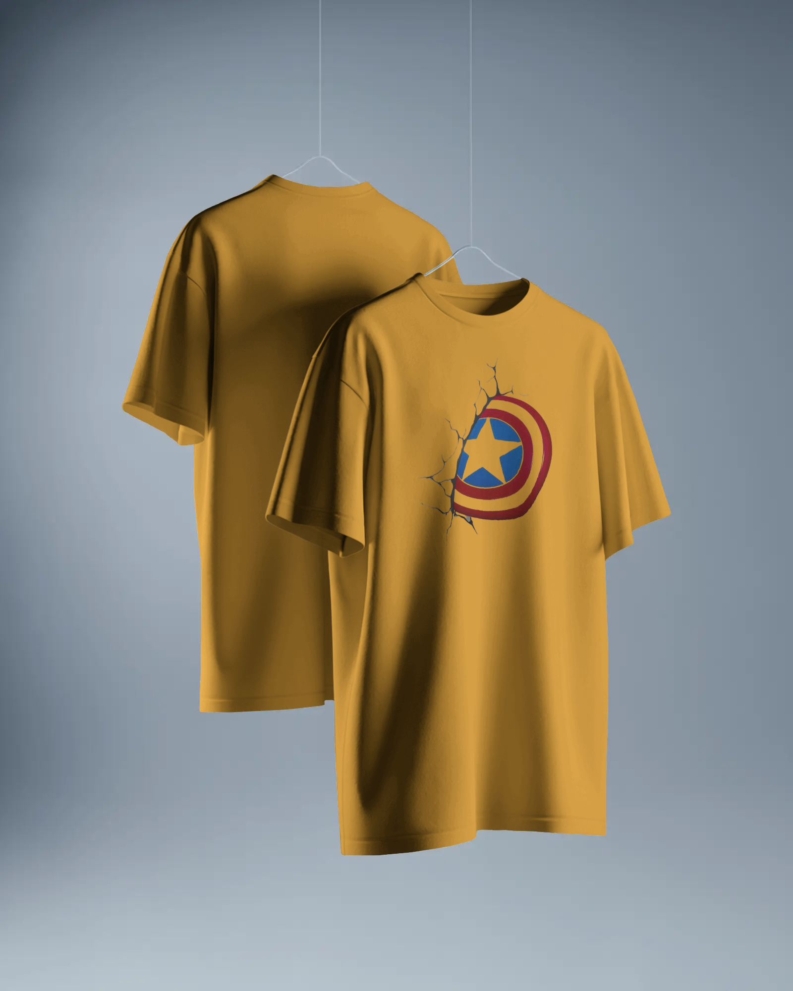 Patriot Shield Graphic T-Shirt for Men – Regular Fit Streetwear Tee | Urban Layon