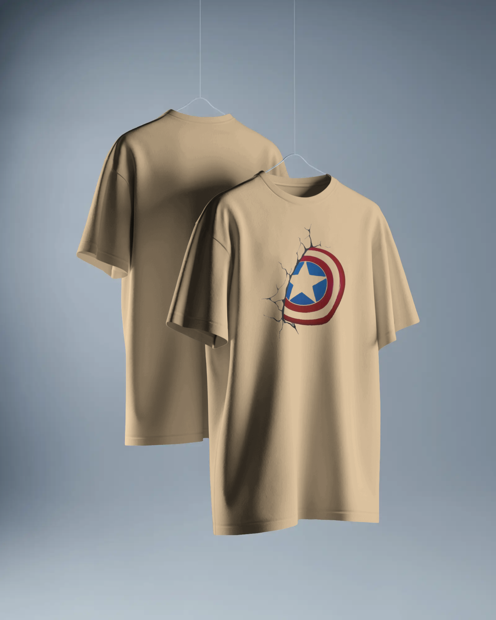 Patriot Shield Graphic T-Shirt for Men – Regular Fit Streetwear Tee | Urban Layon