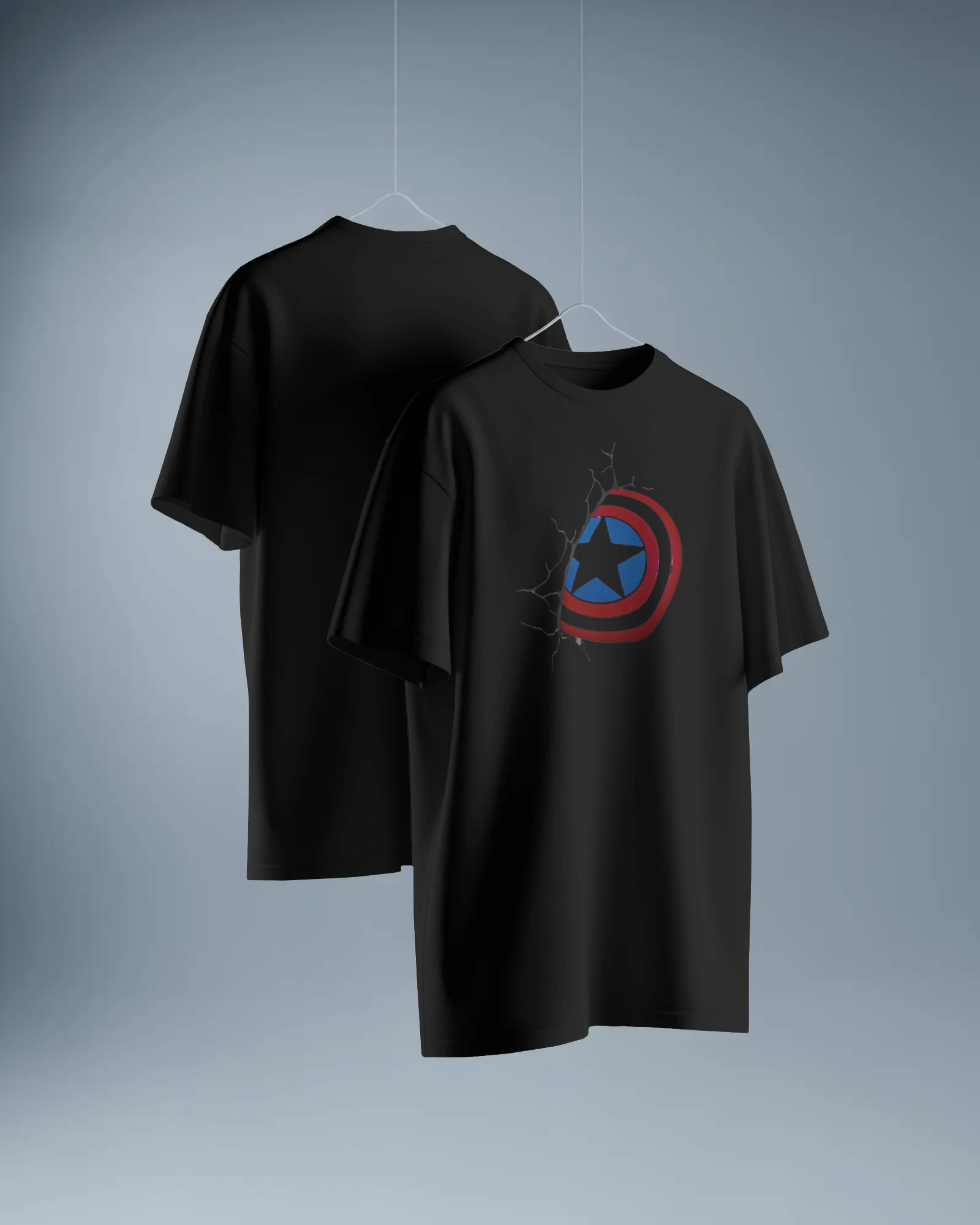 Patriot Shield Graphic T-Shirt for Men – Regular Fit Streetwear Tee | Urban Layon