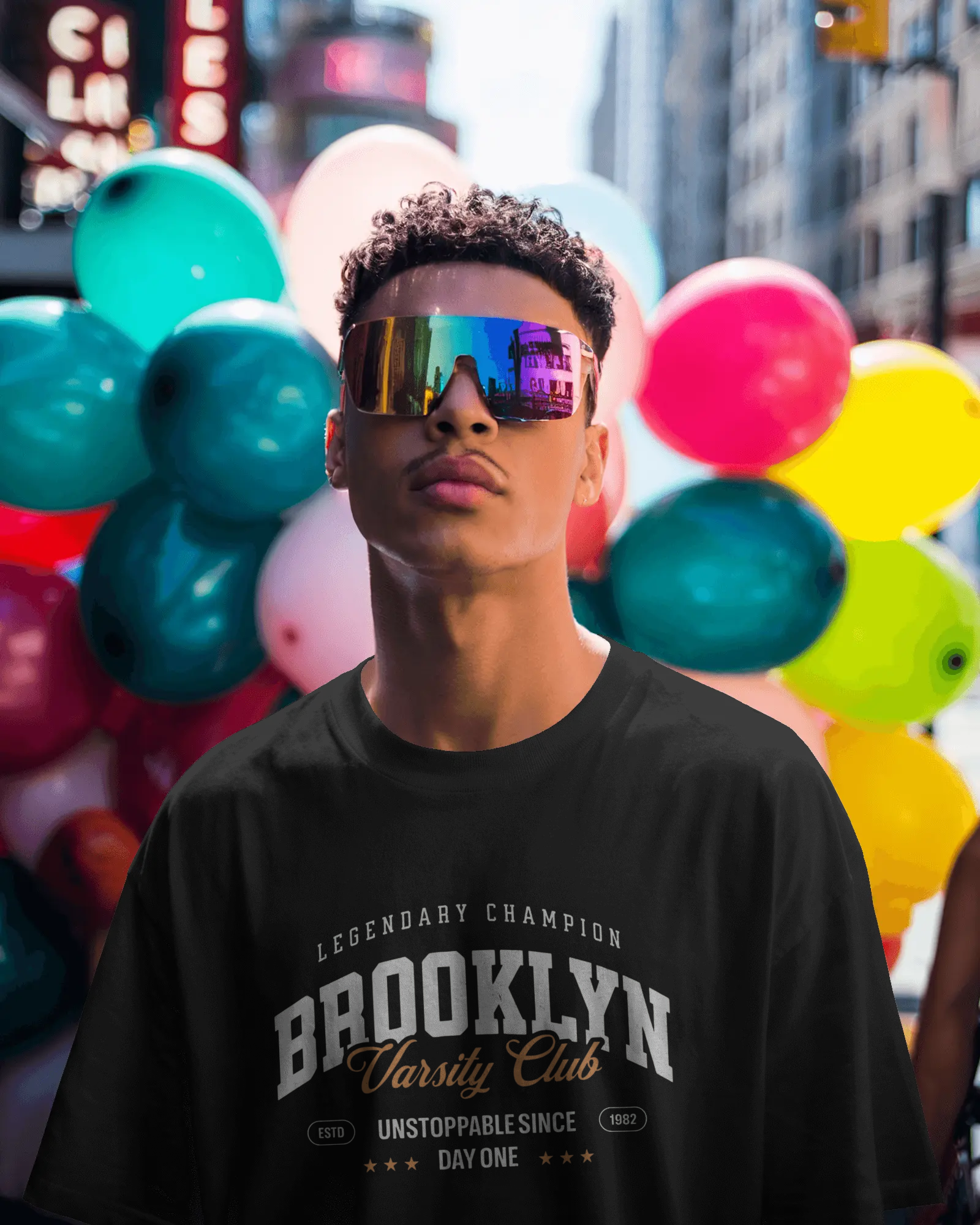 Urban Layon Brooklyn Varsity Club Graphic Regular Fit T-Shirt