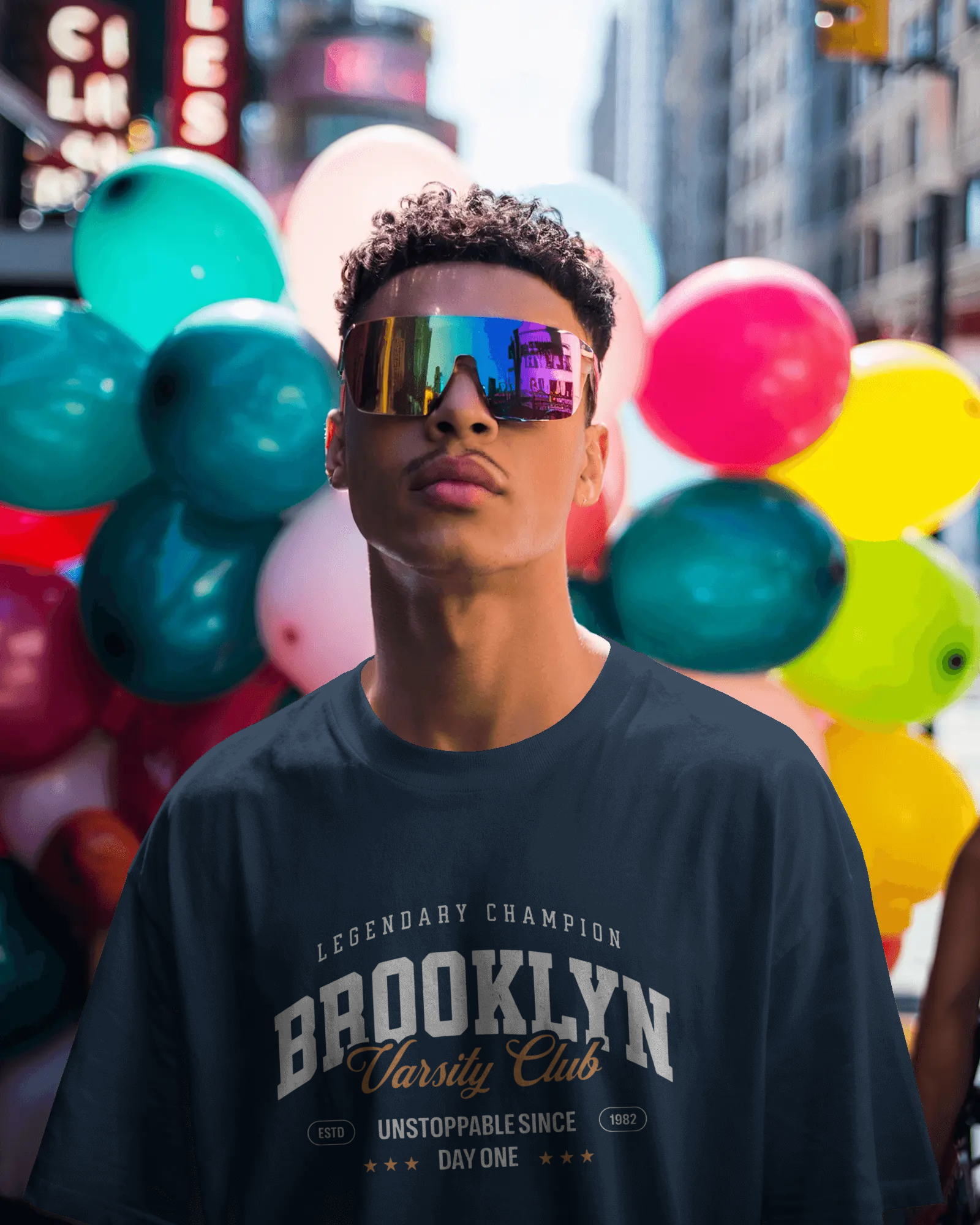 Urban Layon Brooklyn Varsity Club Graphic Regular Fit T-Shirt