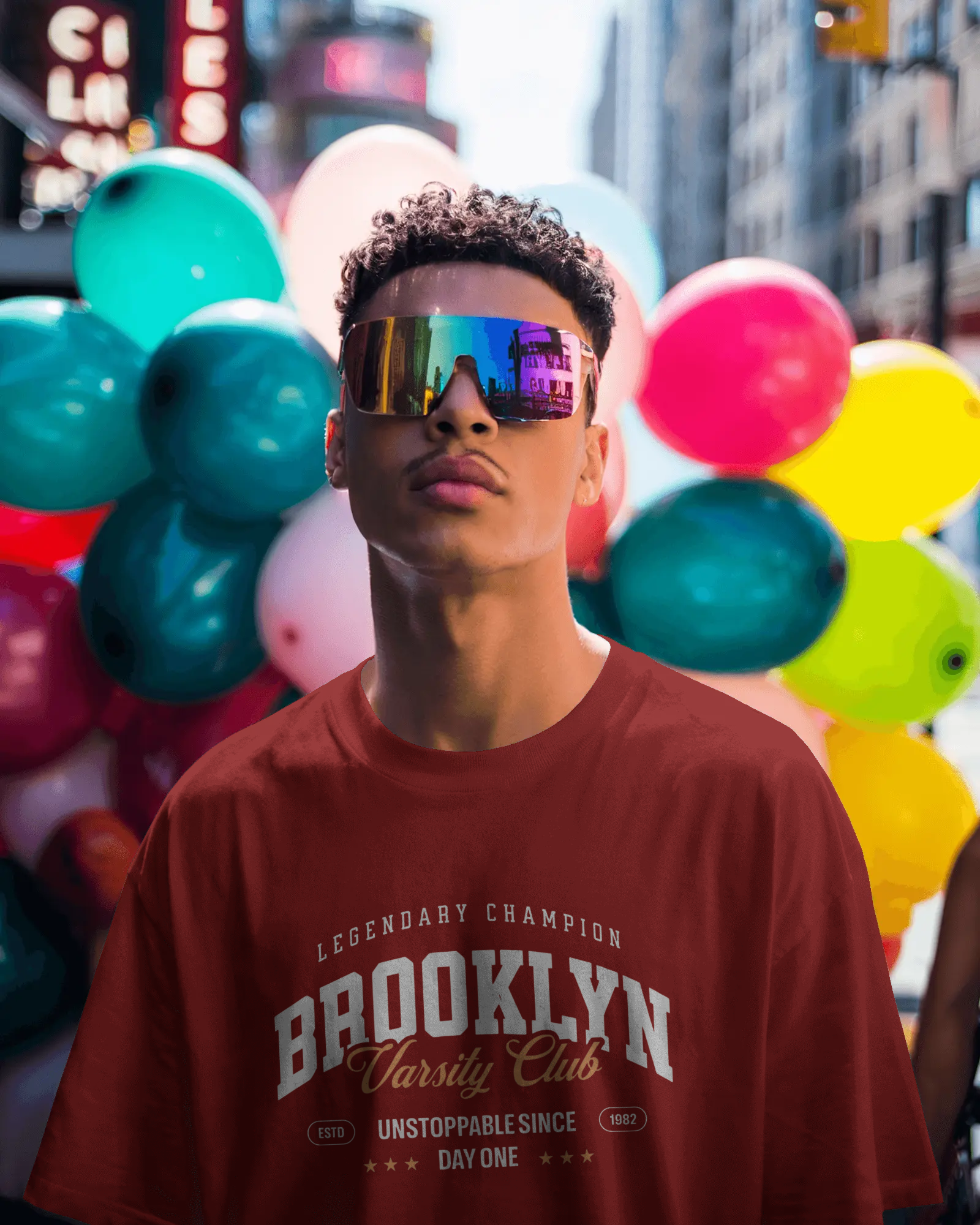 Urban Layon Brooklyn Varsity Club Graphic Regular Fit T-Shirt