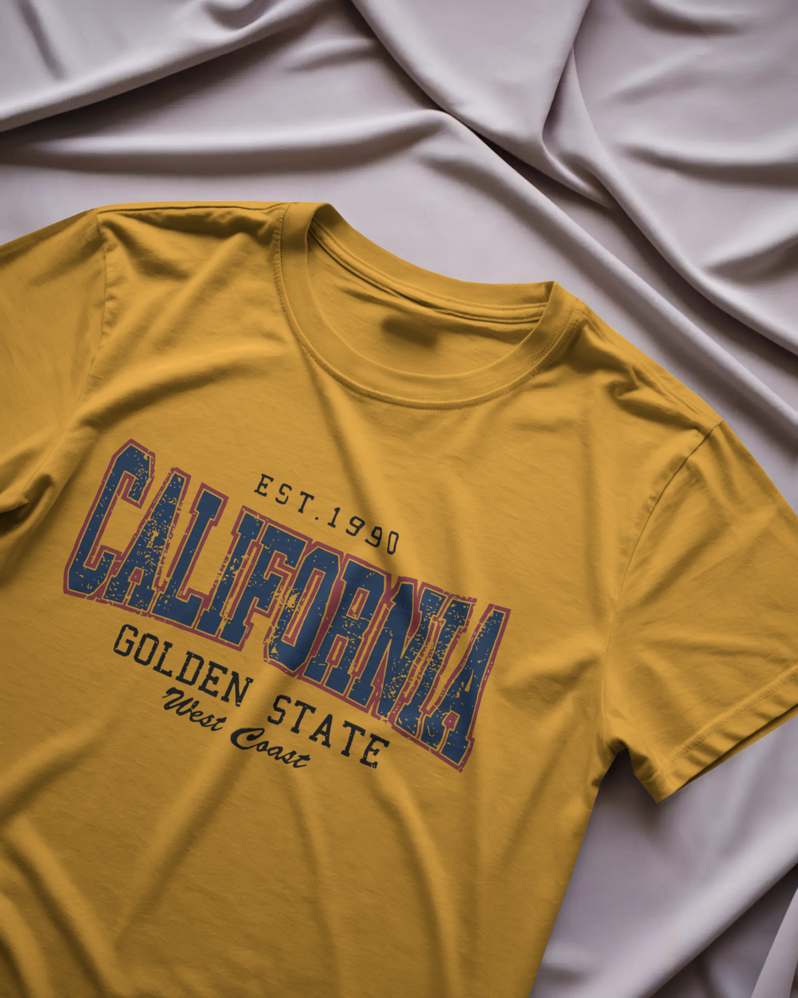 California Golden State Graphic Regular Fit T-Shirt for Men – West Coast Cotton Tee | Urban Layon