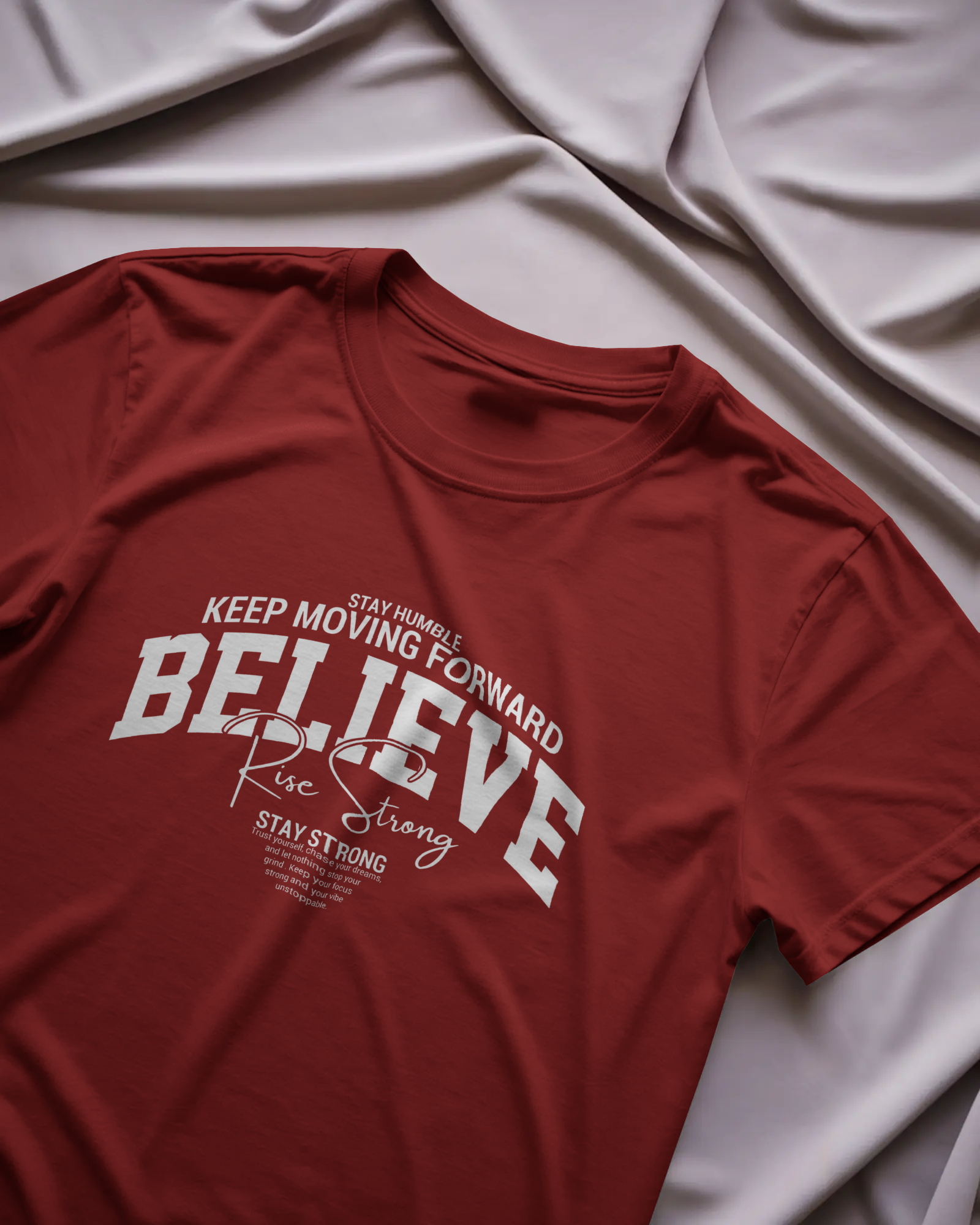 Believe Graphic T-Shirt for Men – Motivational Streetwear Cotton Tee | Urban Layon