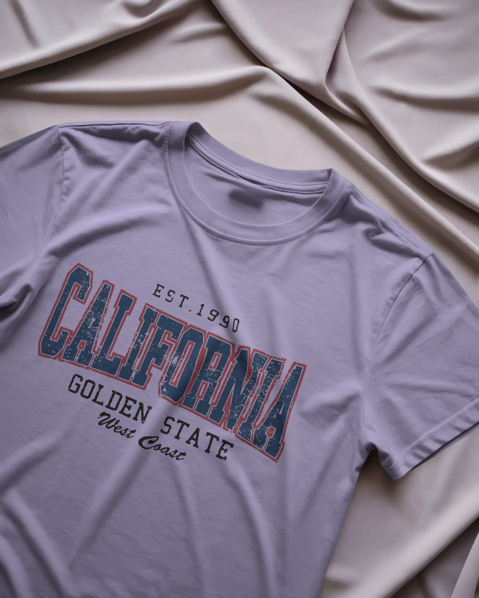 California Golden State Graphic Regular Fit T-Shirt for Men – West Coast Cotton Tee | Urban Layon