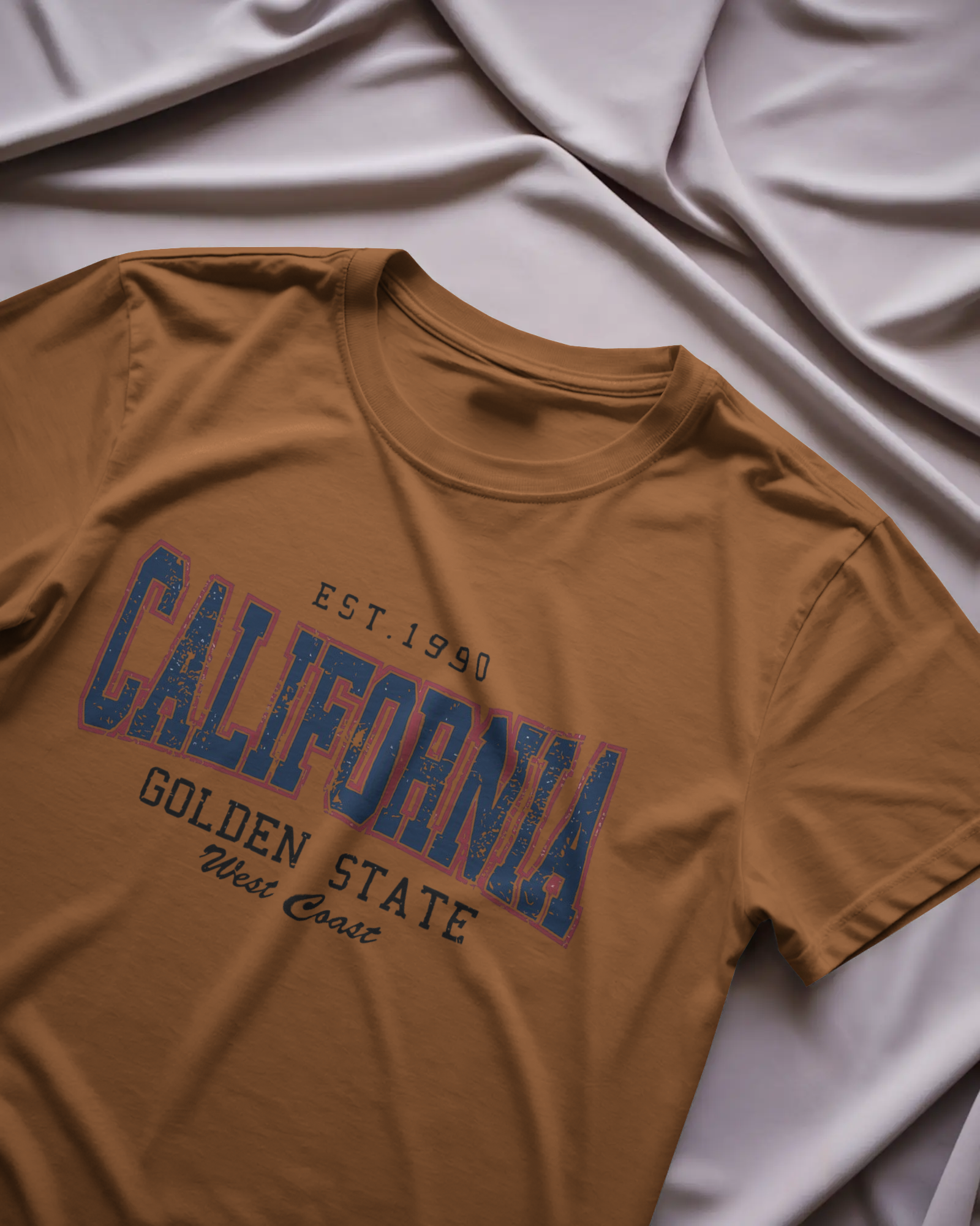 California Golden State Graphic Regular Fit T-Shirt for Men – West Coast Cotton Tee | Urban Layon