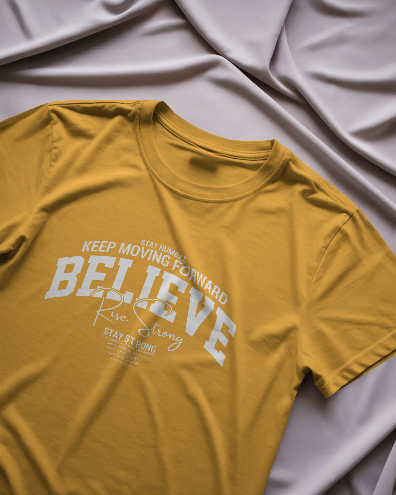 Believe Graphic T-Shirt for Men – Motivational Streetwear Cotton Tee | Urban Layon