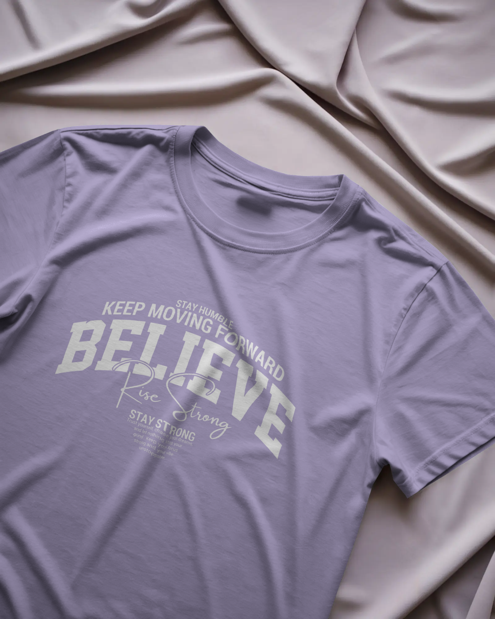 Believe Graphic T-Shirt for Men – Motivational Streetwear Cotton Tee | Urban Layon