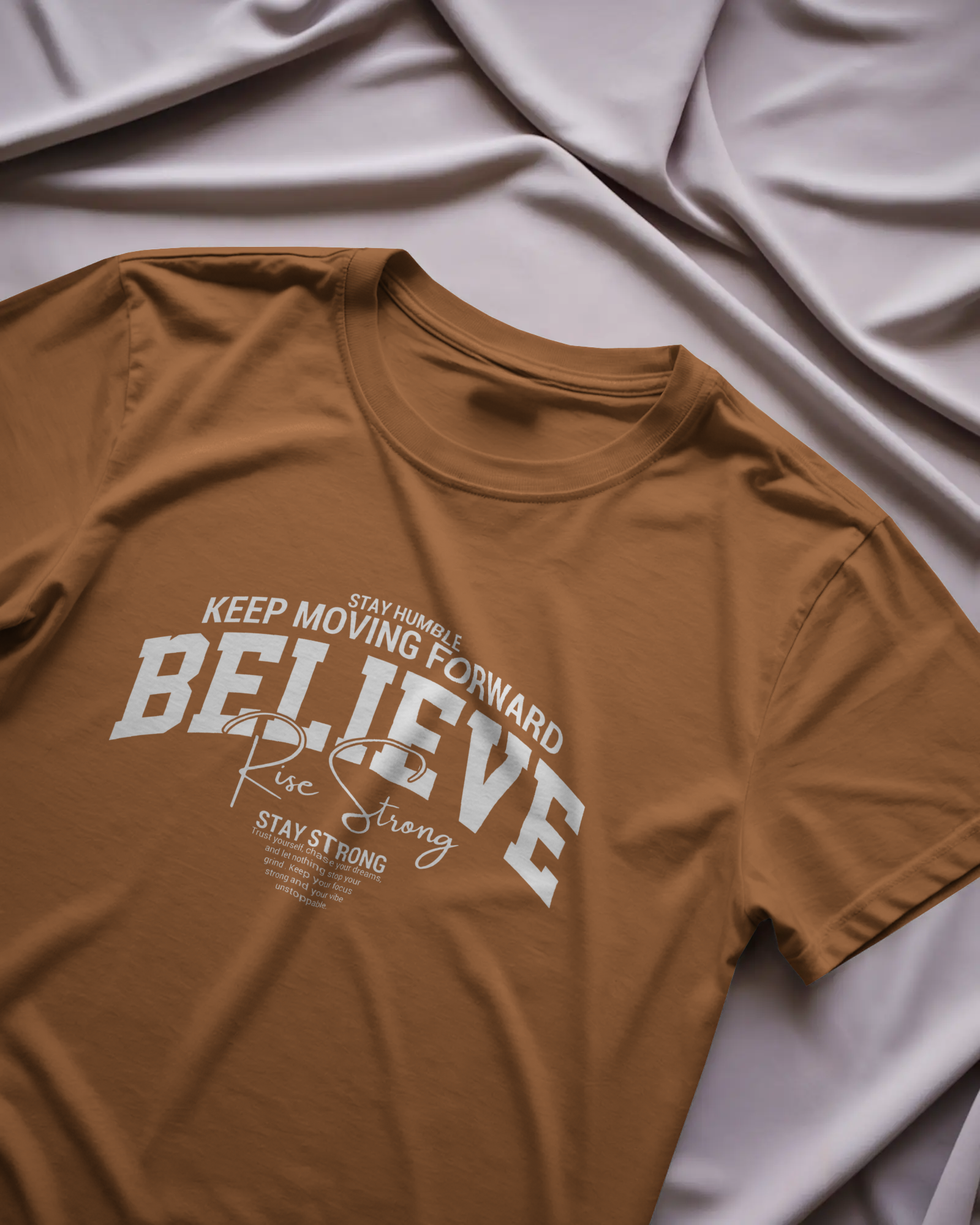 Believe Graphic T-Shirt for Men – Motivational Streetwear Cotton Tee | Urban Layon